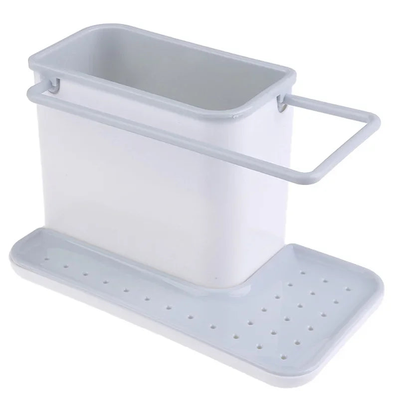 organisateur vaisselle moderne support mural éponge brosse serviette détergent grille blanc vert Jaune gris