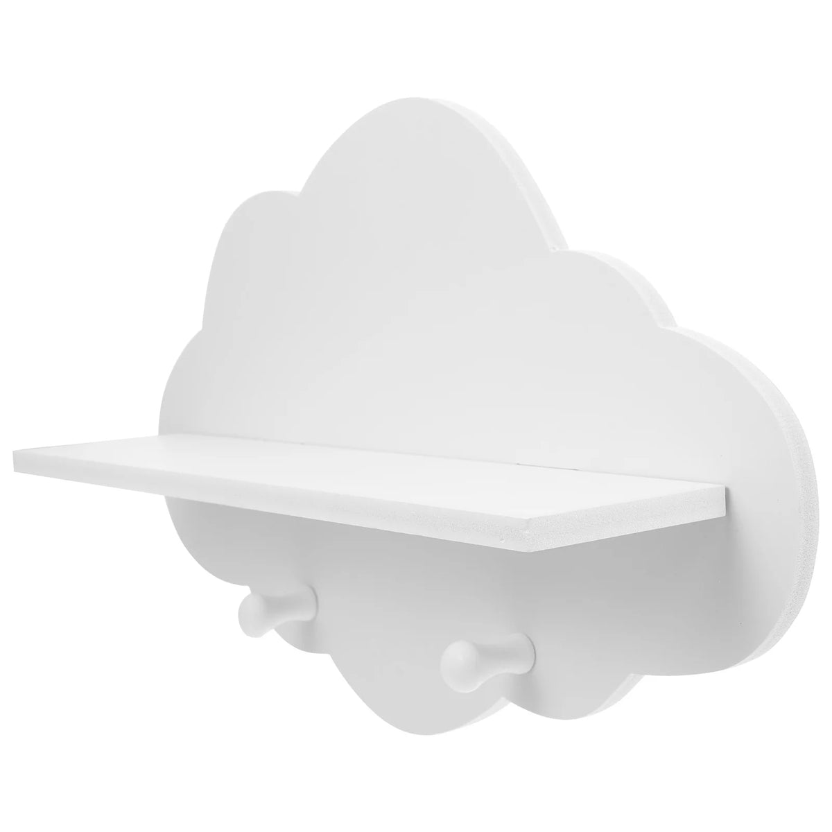 étagère murale nuage blanche moderne fixations sans perçage deco intérieur