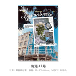 cartes postales vintage paysages urbains nature clips décoratives minimalistes modernes