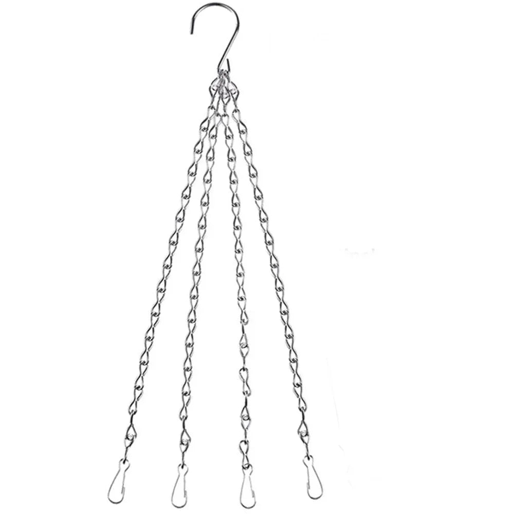 chaînes suspendues métal noir argenté simple maillons minimaliste crochets fournis