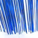 rideau franges violet bleu rouge mariage fête anniversaire décoratif transparent opale doré