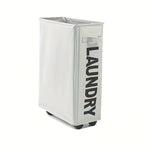 panier linge pliable oxford durable beige gris moderne laundry imprimé roulettes poignée