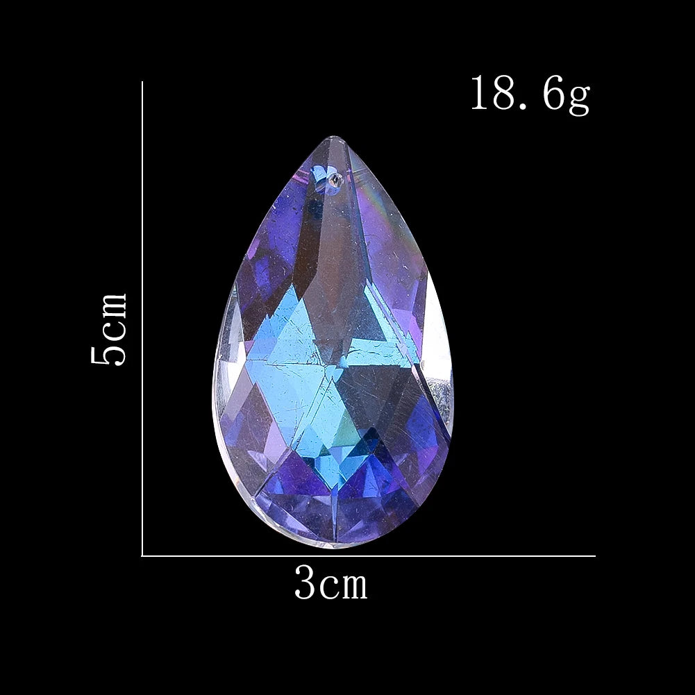 pendants décoratifs cristal transparent arc ciel facettes modernes élégants anti oiseaux