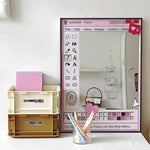 miroir decoratif retro cadre paint icone graphique opalescent stickers chambre coucher