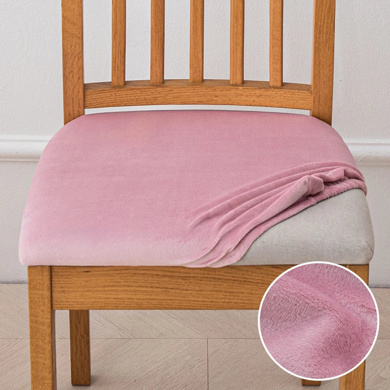 housse chaise extensible velours uni fauteuil cuisine salon moderne lavable