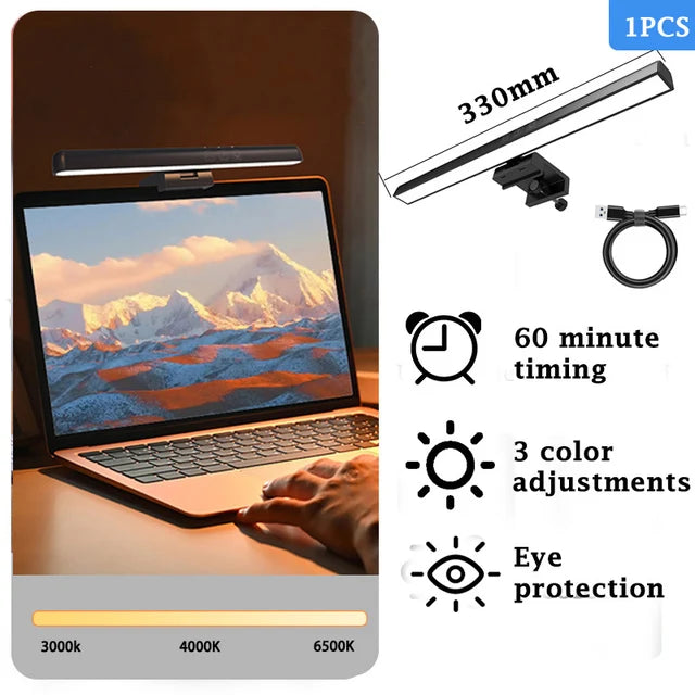 lampe led moderne double tête lumière variable écran lecture rechargeable