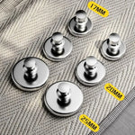 aimants magnétiques argentés modernes 17mm 20mm 25mm rideaux ancrage fenêtres