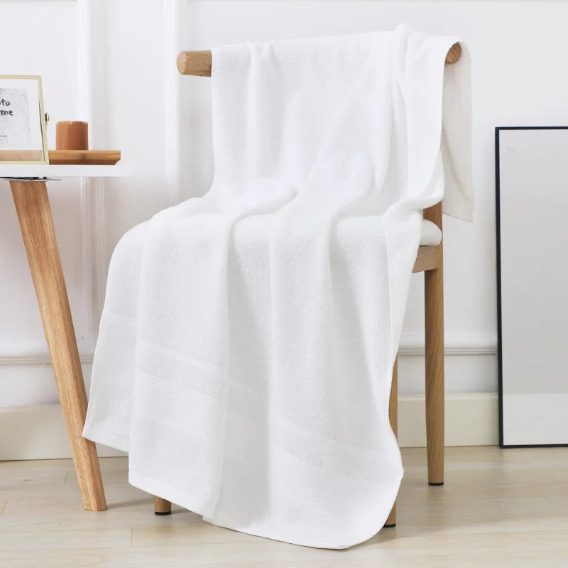 serviette bain coton bleu rose blanc rayures horizontales rapide absorbante machine moderne douce