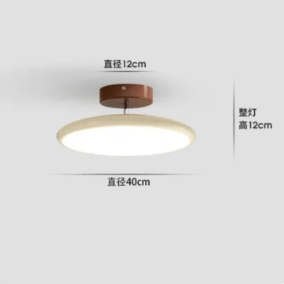 plafonnier moderne rond vert beige marron lisse opaqué télécommande led 40cm 50cm lumière chaude