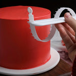 outil décoration gâteau blanc dentelé pratique mesure cuisson Sugarcraft graduée gâteau pâtisserie artculinaire