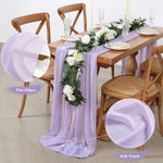 chinois moderne violetclair chemin table fixeruban opacité unimotif mariage fête transparent