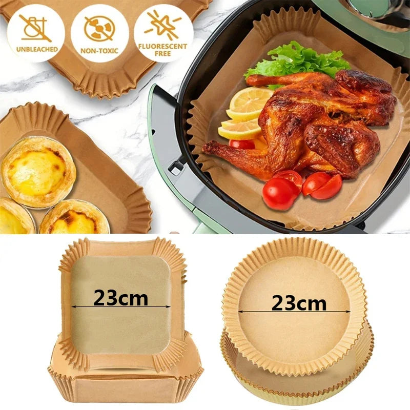 papier cuisson non adhésif 23cm barbecue four transparent moderne 100 pièces jetables