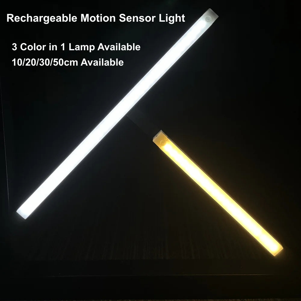 lampe led rechargeable blanc moderne adhésive 60 lumens 10cm 20cm 30cm 50cm