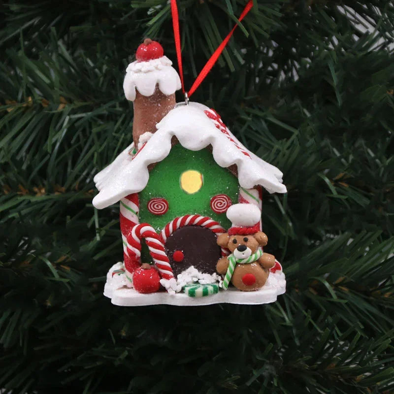 décoration noël miniatures maison leds flocons neige personnages motifs traditionnels festifs