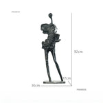 sculptures humaines modernes texture rugueuse noir gris beigeclair abstrait minimalisteDecorationIntérieureSculptureFigurinesHumainesStylisées