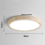 plafonnier led moderne beige gris marbré texture naturelle minimaliste fixations invisibles
