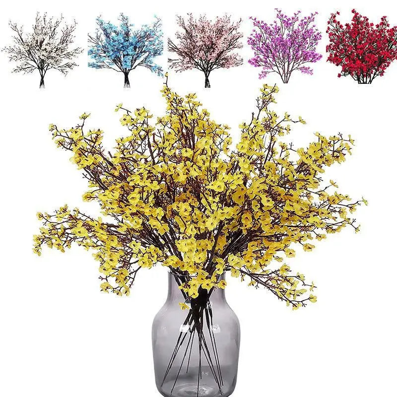 bouquet fleurs artificielles petites branches noires décoration maison mariage fête moderne minimaliste