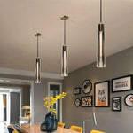luminaire suspendu moderne verre transparent or métal cuivre chambre étude minimaliste
