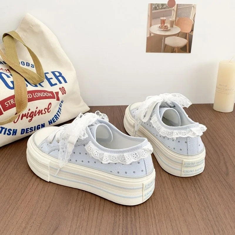 chaussures toile femmes noires blanches imprimées animaux lacets dentelle blanche casual été respirantes légères