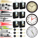 mécanisme montre quartz aiguilles noir doré simple moderne rondelles clé molette