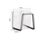 porte savon adhésif moderne métal noir maison rangement réutilisable multifonctionnel