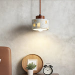 lampe suspendue moderne terrazzo pierre colorée blanc marron salon chambre restaurant étude cuisine hall