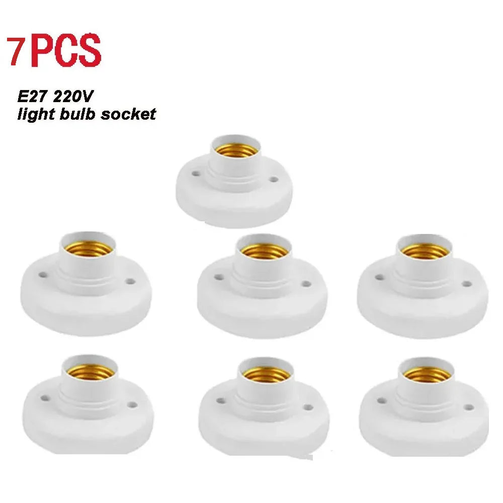 socquettes vis e27 ampoules blanc modernes base lampes doubles fixations plafonnier lumière or supports