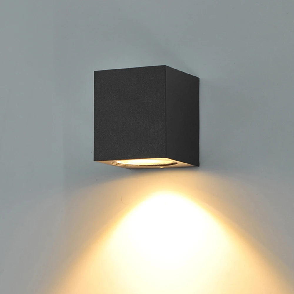 applique murale led moderne noir blanc 80x80 150x80 flux 249 2000 lumens.gca