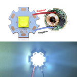 diodes led 20mm bleu clair jaune noir doré conducteurs pcb projecteur lampe torche phare