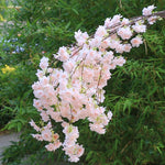 décoration intérieure fleurs artificielles branche cerises soie rose clair vert modernes