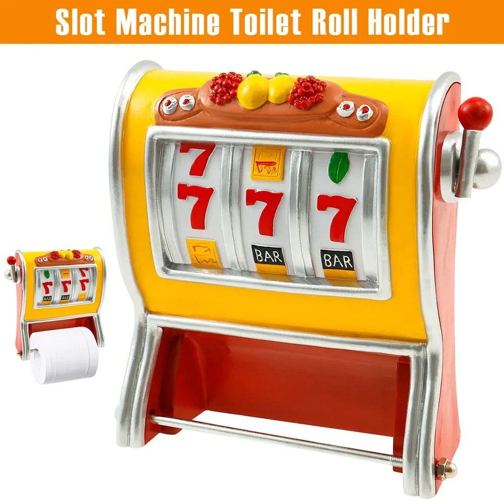 porte rouleau papier toilette machine sous jaune rouge deco retro fixations murales motifs classiques