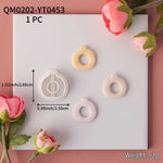 couteaux polymère bijoux pendentifs boucles oreilles motifs floraux moderne minimaliste argile PLA