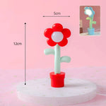 lampe table moderne plissée rouge bleu rose violet lumière cactus fleur chambre enfants
