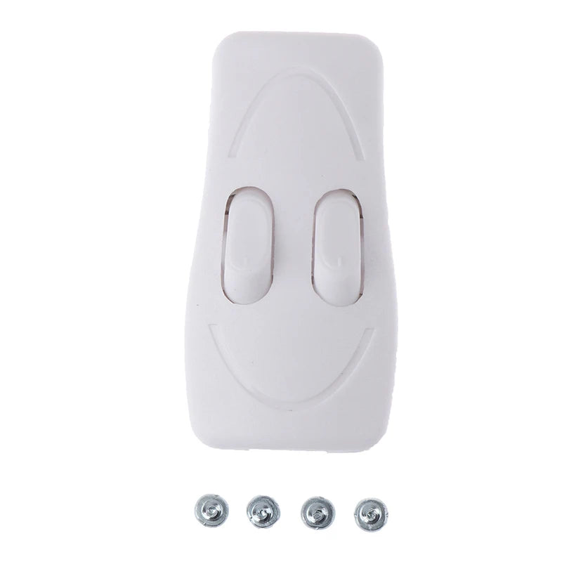 interrupteur bouton poussoir noir blanc sourire imprimé moderne