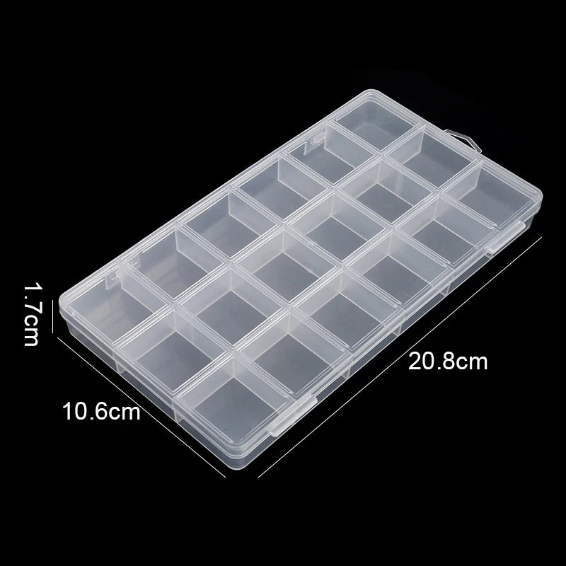 boîte rangement transparente compartiments réglables bijoux pratique moderne portative domestique