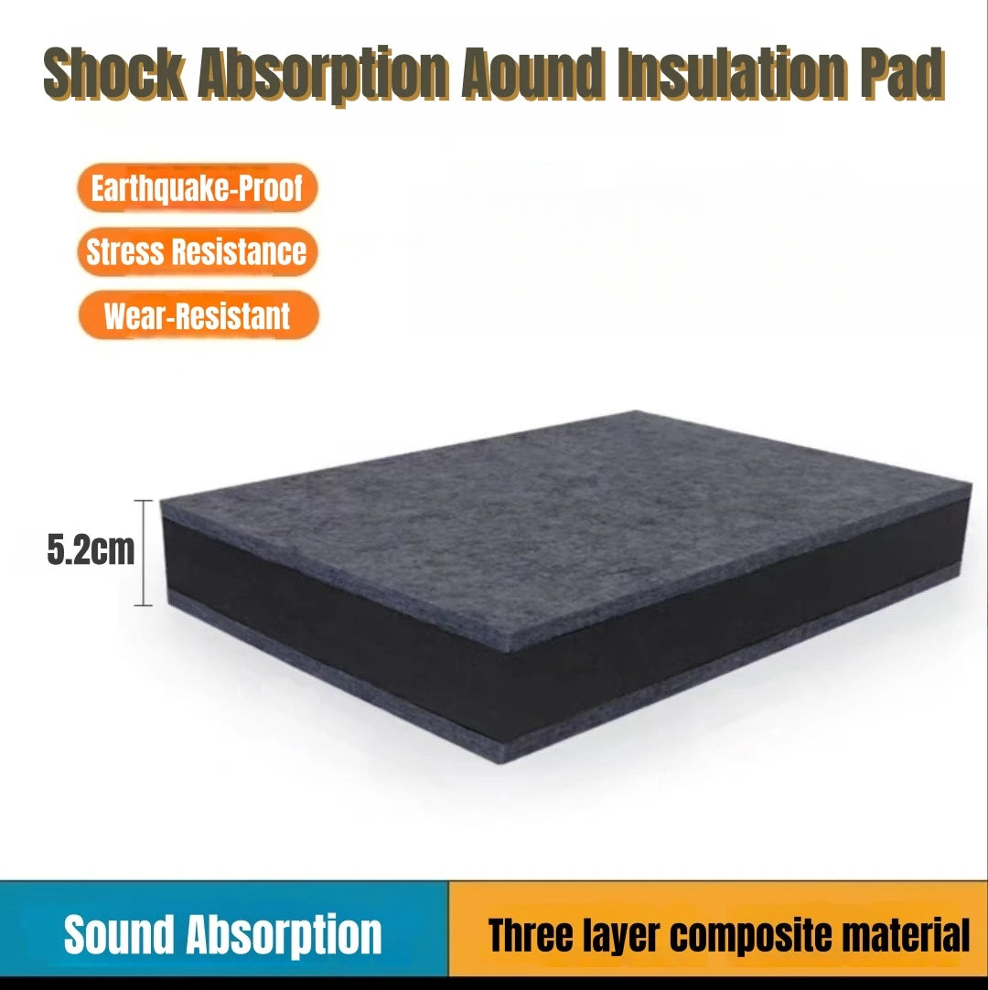 tapis absorption chocs mousse insonorisante caoutchouc gris foncé texture granulée moderne