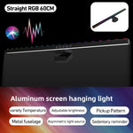 barre lumineuse led rgb écran pc noir bleu violet rose vert moderne clips contrôle