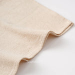 serviettes coton beige clair classiques 40x40cm réutilisables maison mariage party