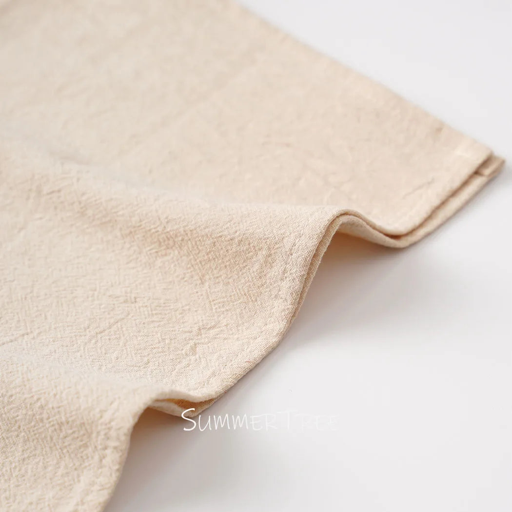 serviettes coton beige clair classiques 40x40cm réutilisables maison mariage party