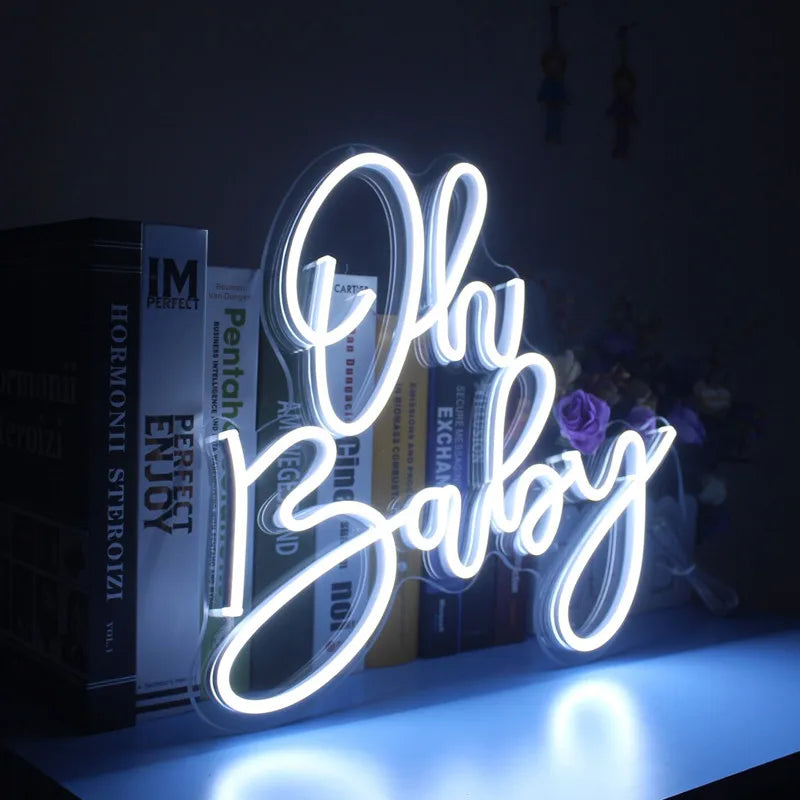 néon lumineux calligraphie moderne blanc opaque câble élégante intérieur extérieur professionnel