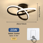 luminaire led blanc noir moderne abstrait surface éclairage quotidien couleurs interrupteur led driver
