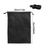 accessoires rideau extérieur anneau plastique noir sac tissu clip pince serrage patio