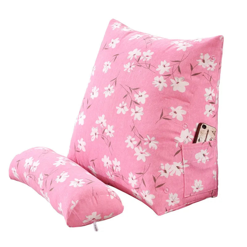 coussin triangle blanc imprimé tour eiffel moderne oreiller amovible lavable bohème