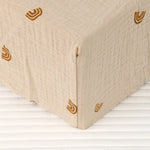draps lit bébé coton 100% beige rose jaune rayures géométriques simple doux