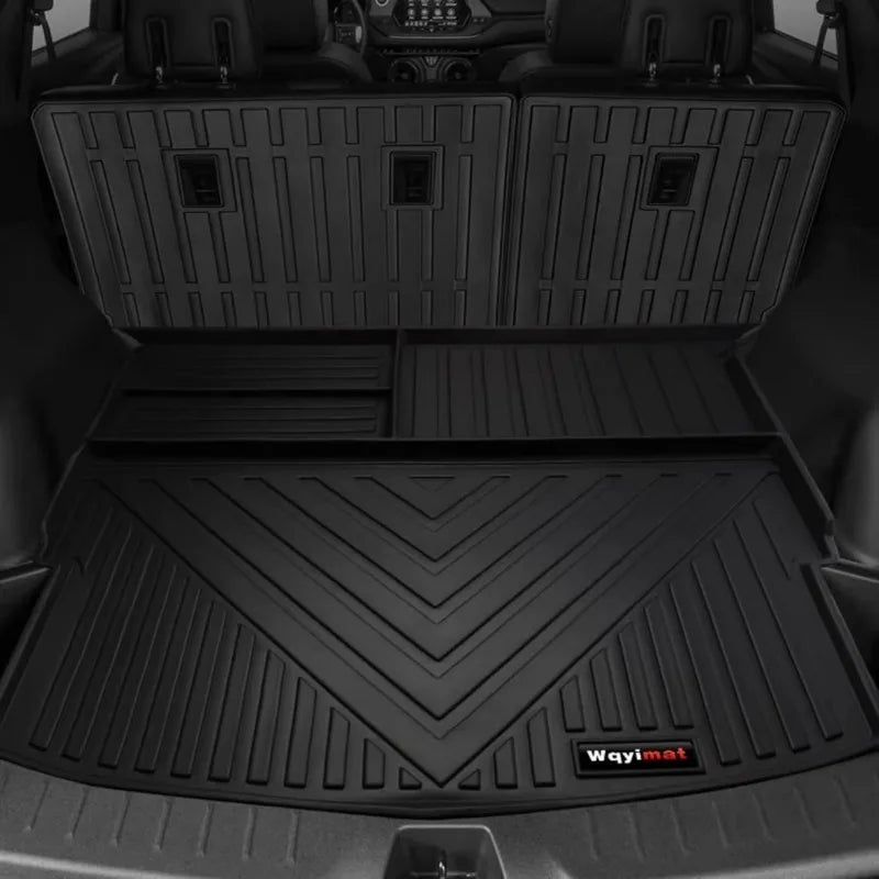 tapis sol voiture noir rayures horizontales moderne conducteur passager deuxième rangée