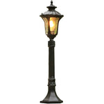 lampe jardin extérieure led noir bronze transparent classique vintage 80 110cm