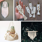 corde macramé coton beige tressée boho artisanale décoration maison durable haute qualité