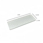 plateau rangement blanc moderne grille petite trous polyesters respectueux environnement portable cuisine