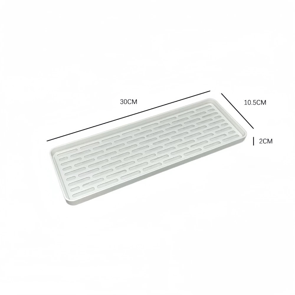 plateau rangement blanc moderne grille petite trous polyesters respectueux environnement portable cuisine
