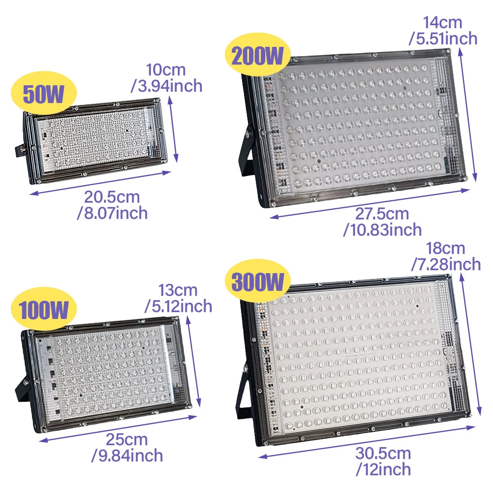 lampe uv moderne interrupteur 50w 100w 200w 300w noir mat